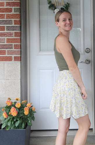 Flirty Floral Skirt with attached shorts