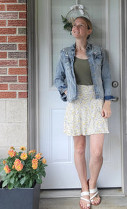 Flirty Floral Skirt with attached shorts