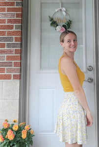 Flirty Floral Skirt with attached shorts