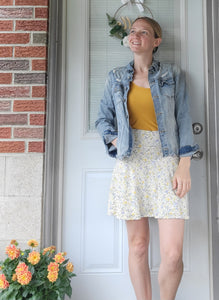 Flirty Floral Skirt with attached shorts