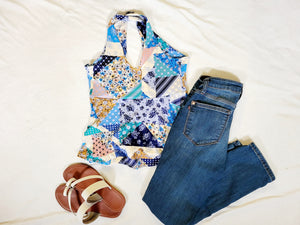 Reversible Boho Patchwork Tank