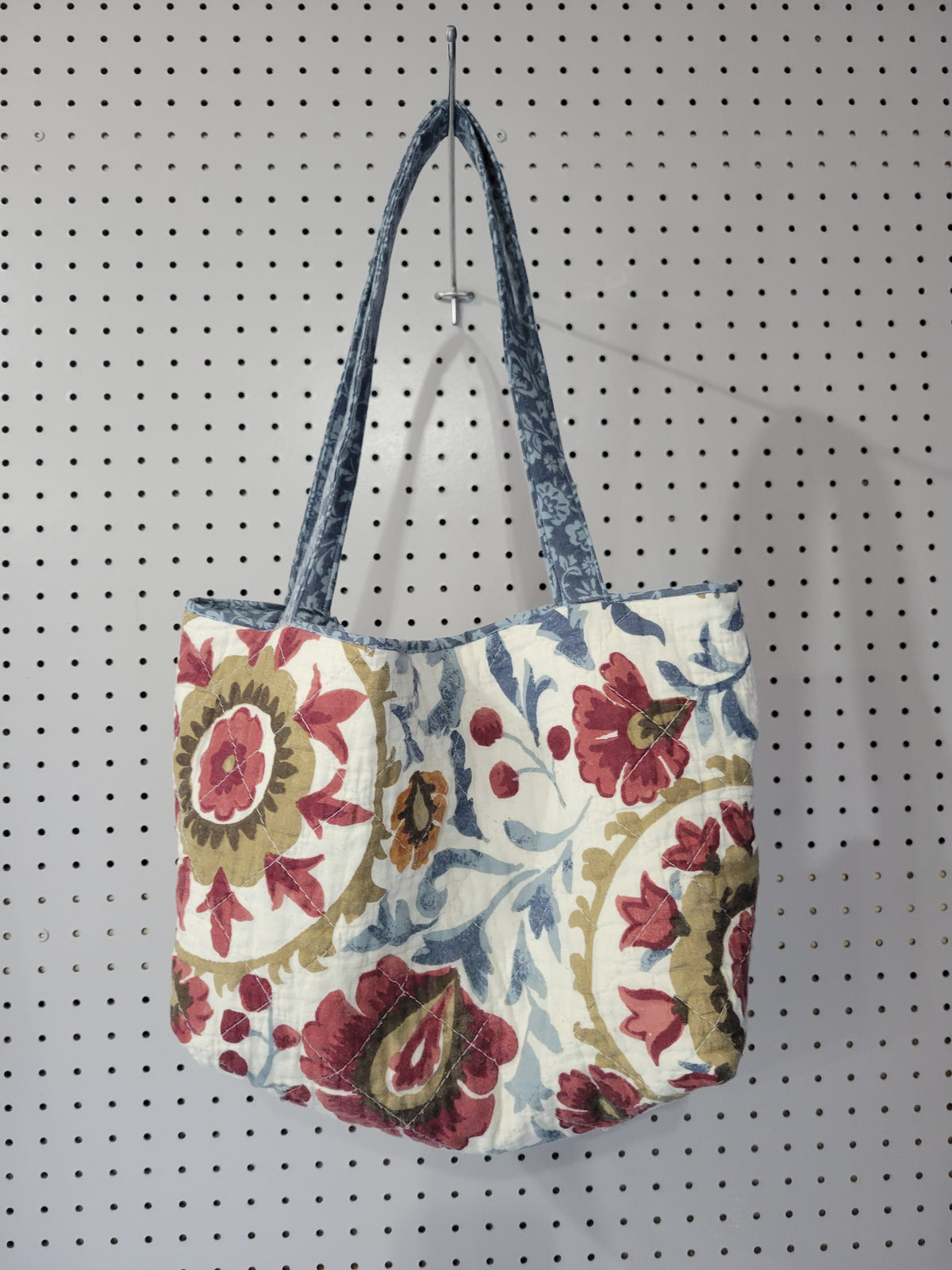 Handmade quilted tote bag medium