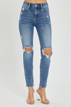 Load image into Gallery viewer, Risen High Rise Knee Distressed Skinny Jeans