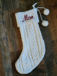 Personalized Stocking Embroidered