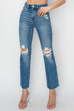 Load image into Gallery viewer, RISEN High Rise Distressed Ankle Jeans