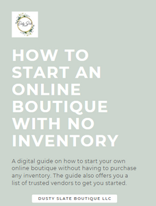 How To Start An Online Boutique With No Inventory