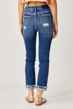 Load image into Gallery viewer, Risen High-Rise Frayed Cuffed Straight Jeans