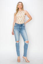 Load image into Gallery viewer, Risen High Rise Knee Distressed Skinny Jeans