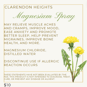 4oz Magnesium Spray